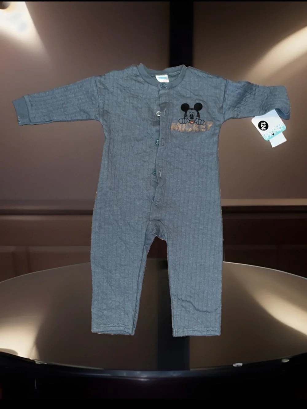 4-Items 18m Bundle Mickey Mouse Thermal Outfit & A2pc Button Up W/Shorts